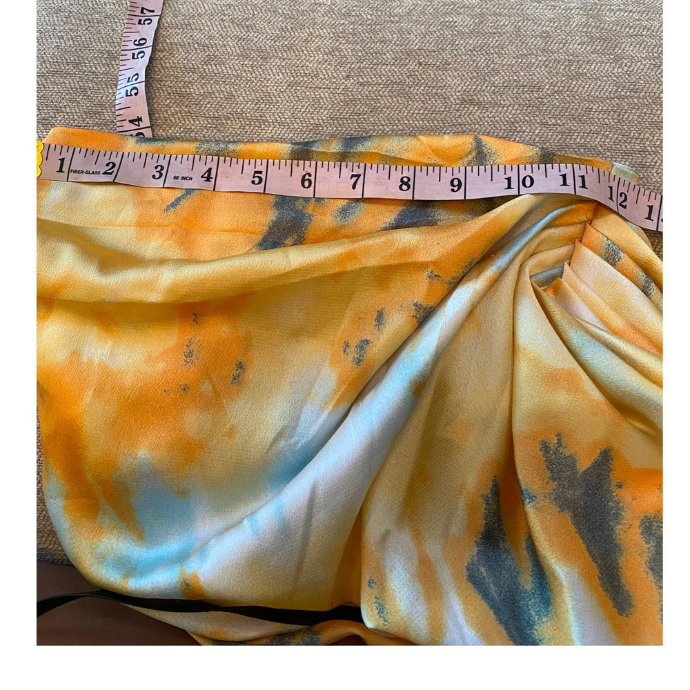 Orange Tie Dye Print Structured Corset set - Picture 10 of 12